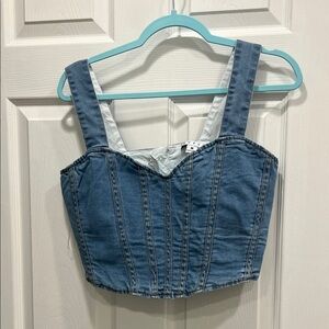 HYFVE Light Blue Denim Top